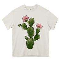 Cream cactus 2 Heavy Core Tee - JahusDesignShop