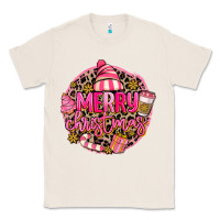 Natural pink merry christmas Classic Tee - MaliasSmallBusiness
