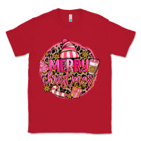 Red pink merry christmas Classic Tee - MaliasSmallBusiness