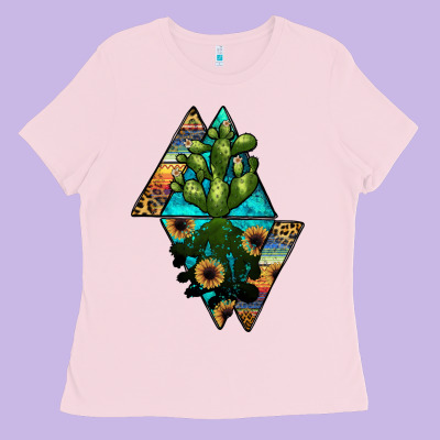 Cactus1 Ladies Tee Designed By Jahusdesignshop