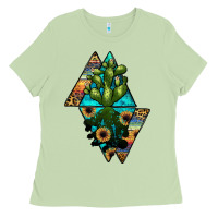 Matcha cactus1 Ladies Tee - JahusDesignShop