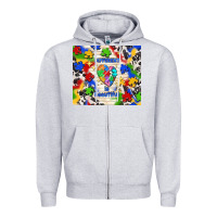 Heather Grey different is beautiful Zipper Hoodie - TumblerDesignByShophia