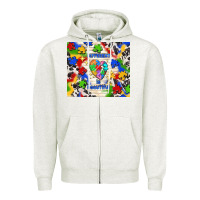 Oatmeal Heather different is beautiful Zipper Hoodie - TumblerDesignByShophia
