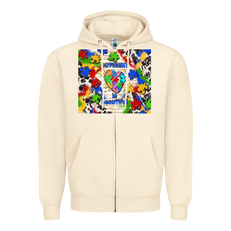 Different Is Beautiful Zipper Hoodie by TumblerDesignByShophia | Teevron