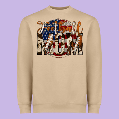 Football Mom Heavyweight Sweatshirt Designed By Jasminsmagicworld