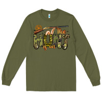 Army Green the hunt is on Long Sleeve Tee - Artiststas