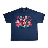 Navy pink christmas coffee cups Urban Heavy Tee - MaliasSmallBusiness