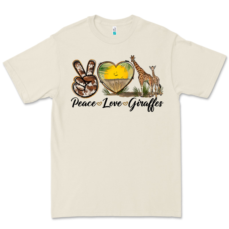 Peace Love Giraffes Premium Tee by LillyAllenDesigns | Teevron
