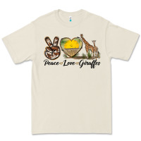 Bone Peace Love Giraffes Premium Tee - LillyAllenDesigns