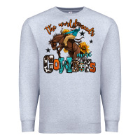 Heather Grey the world needs more cowboys Premium Sweatshirt - OliviaCreatesArt