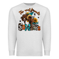 Oatmeal Heather the world needs more cowboys Premium Sweatshirt - OliviaCreatesArt