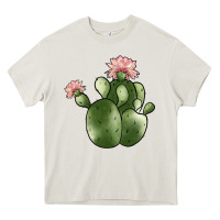 Cream cactus Heavy Core Tee - JahusDesignShop