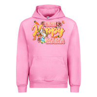 Fuchsia Pink One hoppy Mama Urban Hoodie - LillyAllenDesigns