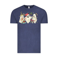 Vintage Denim Christmas ghosts Vintage Tee - MaliasSmallBusiness