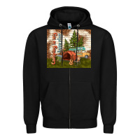Black camping is my happy place Zipper Hoodie - TumblerDesignByShophia