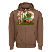 Camping Is My Happy Place Zipper Hoodie | Teevron
