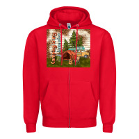 Red camping is my happy place Zipper Hoodie - TumblerDesignByShophia