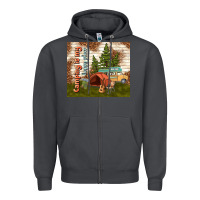 Smoke camping is my happy place Zipper Hoodie - TumblerDesignByShophia