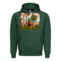 Sports Green camping is my happy place Zipper Hoodie - TumblerDesignByShophia