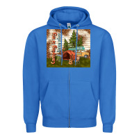 True Royal camping is my happy place Zipper Hoodie - TumblerDesignByShophia