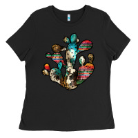 Black serape cactus Ladies Tee - JahusDesignShop
