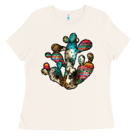 Bone serape cactus Ladies Tee - JahusDesignShop