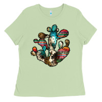 Matcha serape cactus Ladies Tee - JahusDesignShop