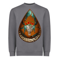 Storm leopard bullskull teardrop earrings Heavyweight Sweatshirt - Jasminsmagicworld