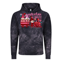 Cloud Black valentines express with gnomies Vintage Hoodie - NancyCooperArtShop