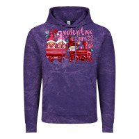 Cloud Purple valentines express with gnomies Vintage Hoodie - NancyCooperArtShop