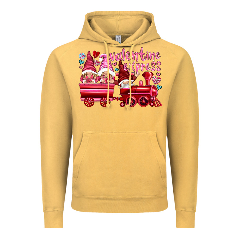 Valentines Express With Gnomies Vintage Hoodie by NancyCooperArtShop | Teevron