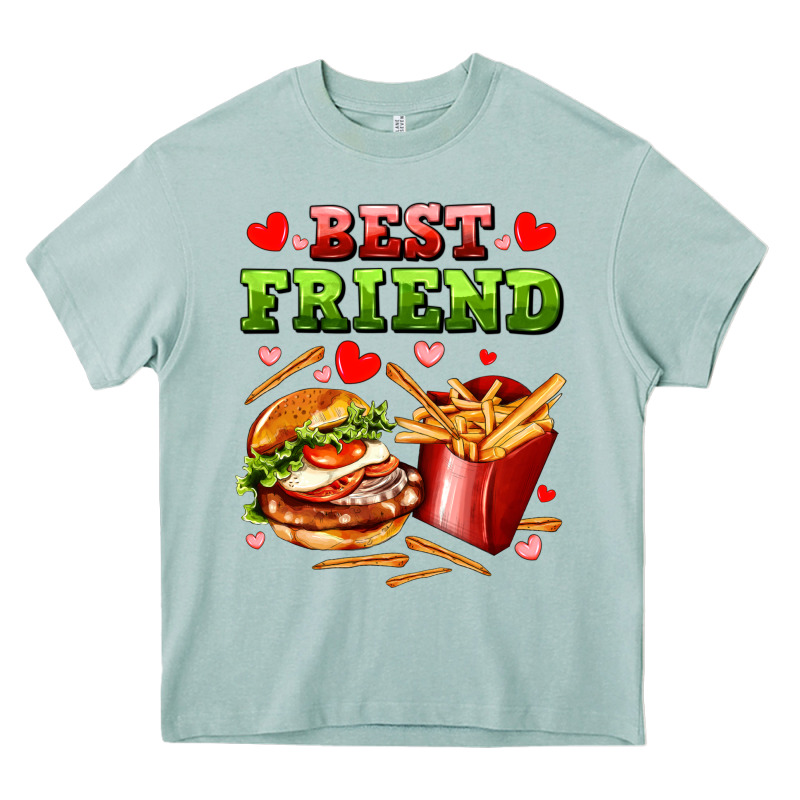 Best Friend Hamburger Potatoes Heavy Core Tee by AdoDesignShop | Teevron