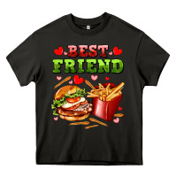 Asphalt best friend hamburger potatoes Heavy Core Tee - AdoDesignShop