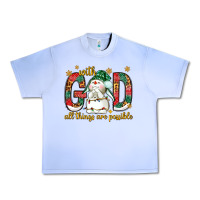 Grape Ice With God all things are possible with snowman Urban Heavy Tee - NancyCooperArtShop