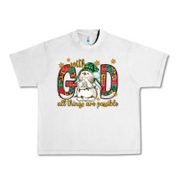 Lunar Rock With God all things are possible with snowman Urban Heavy Tee - NancyCooperArtShop