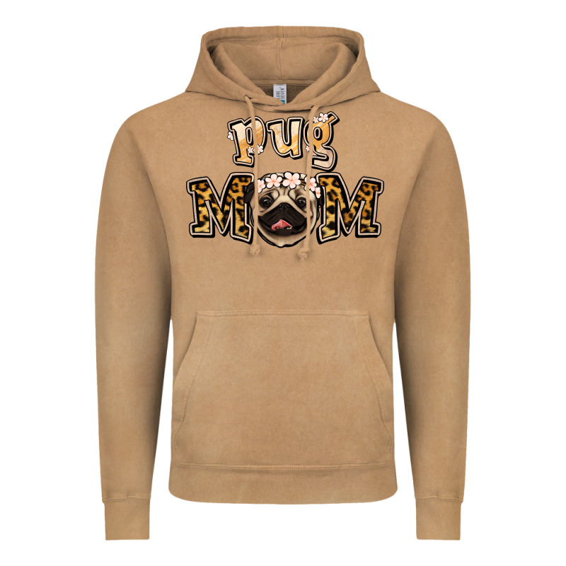 Pug Mom Vintage Hoodie by Jasminsmagicworld | Teevron