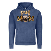 Vintage Denim Pug Mom Vintage Hoodie - Jasminsmagicworld