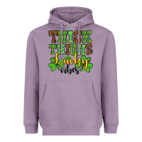Lavender St. Patrick's Thick thighs lucky vibes Heavyweight Hoodie - OliviaCreatesArt