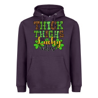 Plum St. Patrick's Thick thighs lucky vibes Heavyweight Hoodie - OliviaCreatesArt