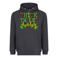 Smoke St. Patrick's Thick thighs lucky vibes Heavyweight Hoodie - OliviaCreatesArt