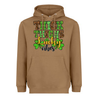 Toasted Coconut St. Patrick's Thick thighs lucky vibes Heavyweight Hoodie - OliviaCreatesArt