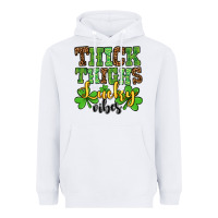 White St. Patrick's Thick thighs lucky vibes Heavyweight Hoodie - OliviaCreatesArt