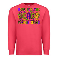 Cardinal here for the beads mardi gras Premium Sweatshirt - OliviaCreatesArt