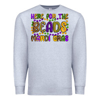 Heather Grey here for the beads mardi gras Premium Sweatshirt - OliviaCreatesArt