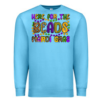 Ocean Blue here for the beads mardi gras Premium Sweatshirt - OliviaCreatesArt