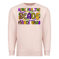 Pale Pink here for the beads mardi gras Premium Sweatshirt - OliviaCreatesArt