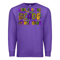 Purple here for the beads mardi gras Premium Sweatshirt - OliviaCreatesArt