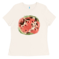 Bone watermelon cowhide patch3 Ladies Tee - JahusDesignShop