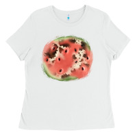 White watermelon cowhide patch3 Ladies Tee - JahusDesignShop