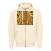 Sandshell self reminders with sunflowers Zipper Hoodie - TumblerDesignByShophia